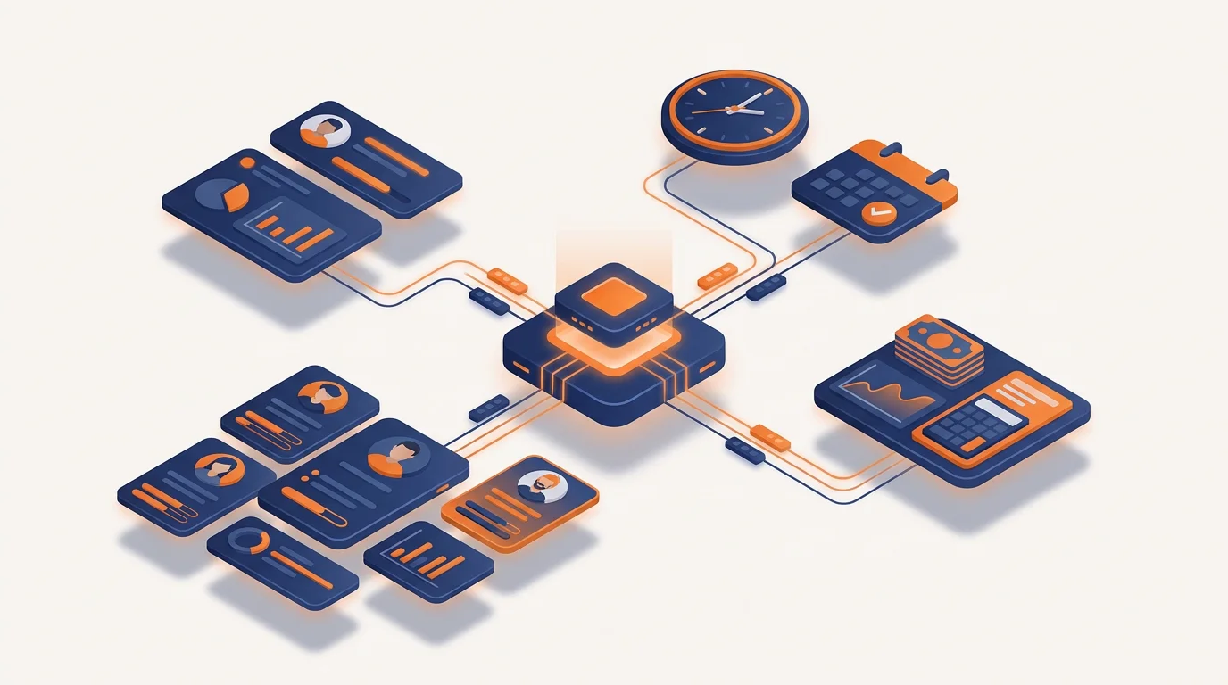 How to choose an HR management system infographic by Axiom HRS, Indianapolis